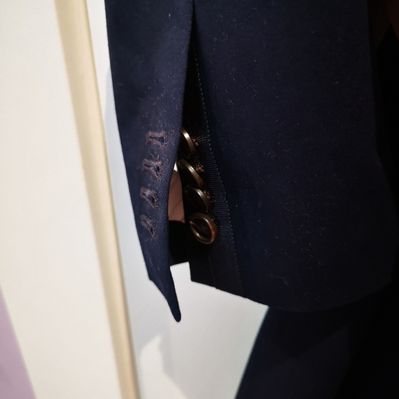 Club Monaco Cotton Navy Blazer - Picture 8 of 8